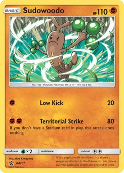 Sudowoodo SM207 SM Black Star Promos