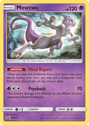 Mewtwo SM214 SM Black Star Promos
