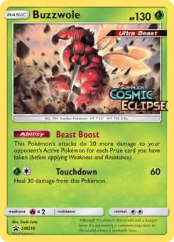 Buzzwole SM218 SM Black Star Promos