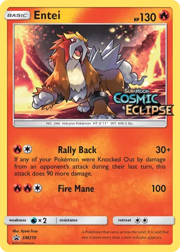 Entei SM219 SM Black Star Promos