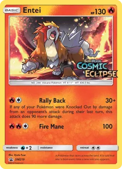 Entei SM219 SM Black Star Promos