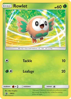 Rowlet SM22 SM Black Star Promos