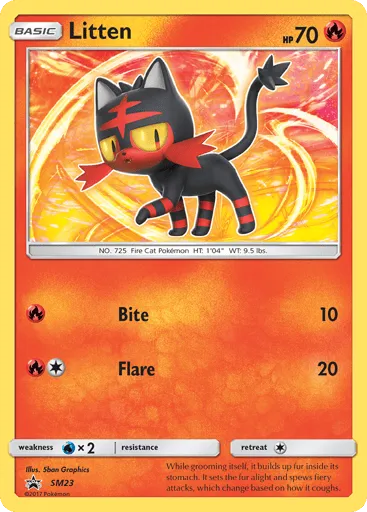 Litten SM23 SM Black Star Promos