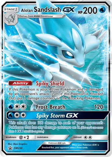 Alolan Sandslash-GX SM236 SM Black Star Promos