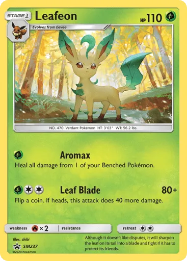 Leafeon SM237 SM Black Star Promos