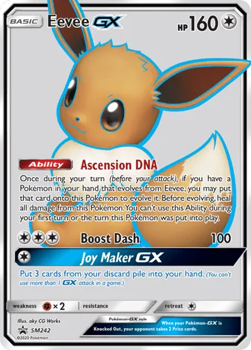 Eevee-GX SM242 SM Black Star Promos