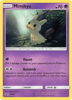Mimikyu SM29 SM Black Star Promos