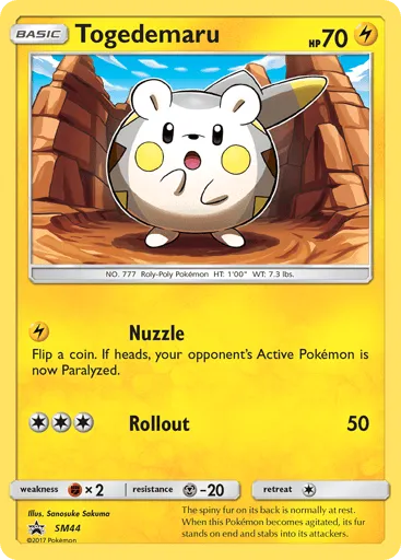 Togedemaru SM44 SM Black Star Promos