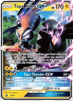 Tapu Koko-GX SM50 SM Black Star Promos
