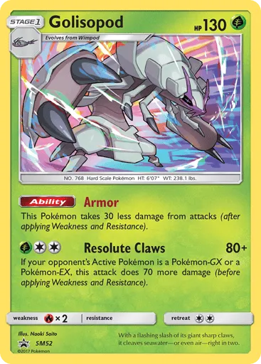 Golisopod SM52 SM Black Star Promos