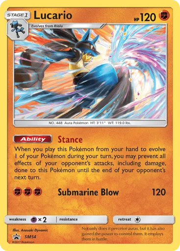 Lucario SM54 SM Black Star Promos