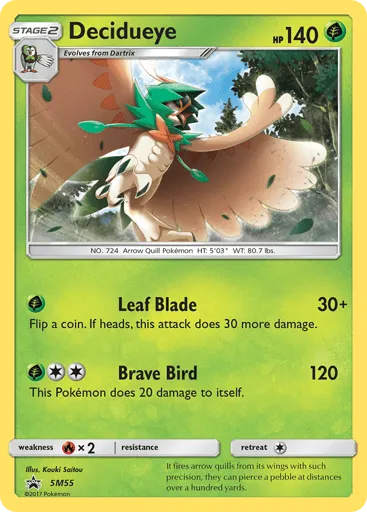 Decidueye SM55 SM Black Star Promos