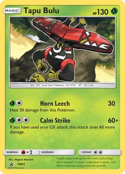 Tapu Bulu SM61 SM Black Star Promos