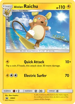 Alolan Raichu SM65 SM Black Star Promos