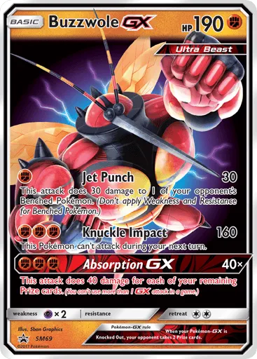 Buzzwole-GX SM69 SM Black Star Promos