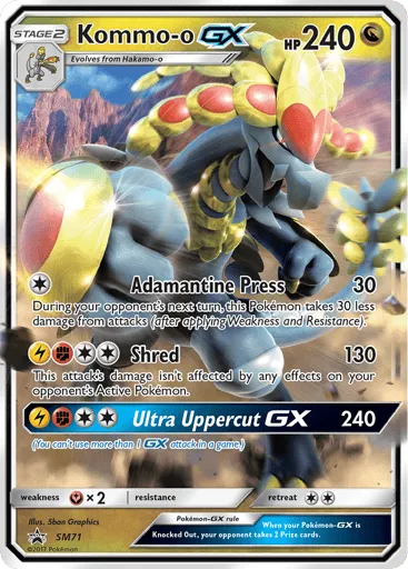 Kommo-o-GX SM71 SM Black Star Promos