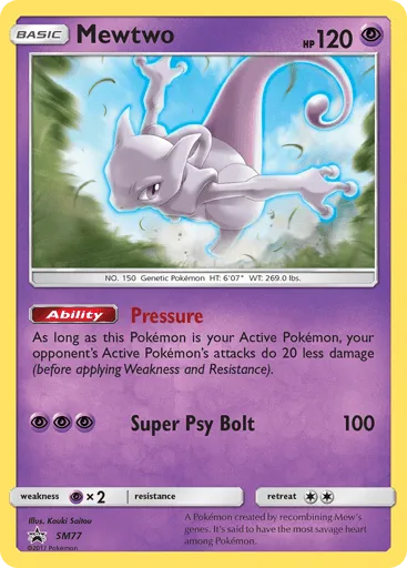 Mewtwo SM77 SM Black Star Promos