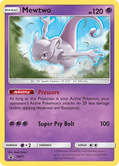 Mewtwo SM77 SM Black Star Promos