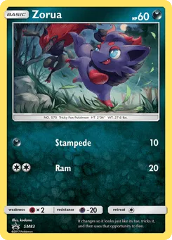Zorua SM83 SM Black Star Promos