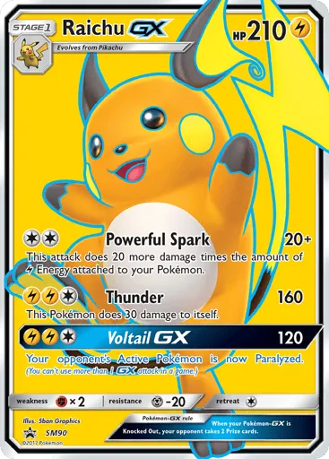 Raichu-GX SM90 SM Black Star Promos