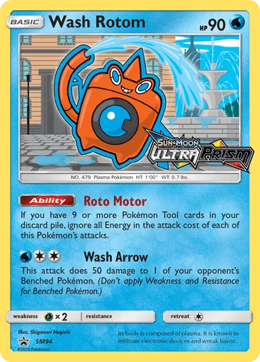 Wash Rotom SM94 SM Black Star Promos