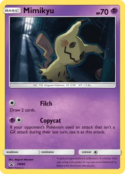 Mimikyu SM99 SM Black Star Promos