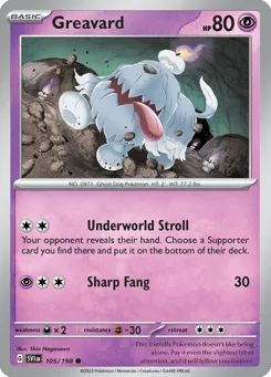Greavard 105/198 Scarlet & Violet