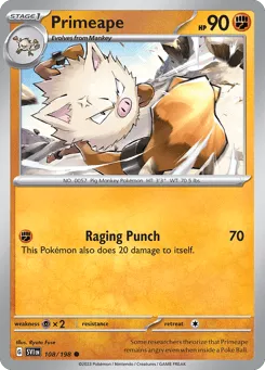 Primeape 108/198 Scarlet & Violet
