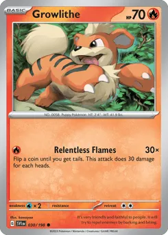 Growlithe 030/198 Scarlet & Violet