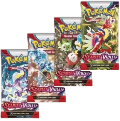 Scarlet & Violet Booster Pack Art Bundle (Set of 4)