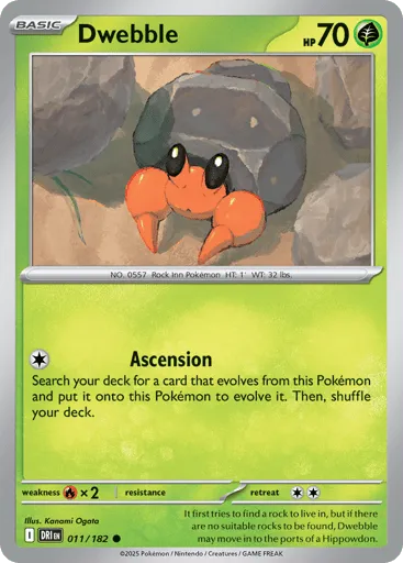 Dwebble 011/182 Destined Rivals