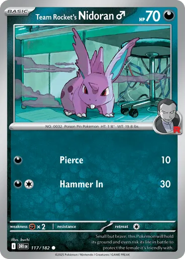 Team Rocket's Nidoran♂ 117/182 Destined Rivals