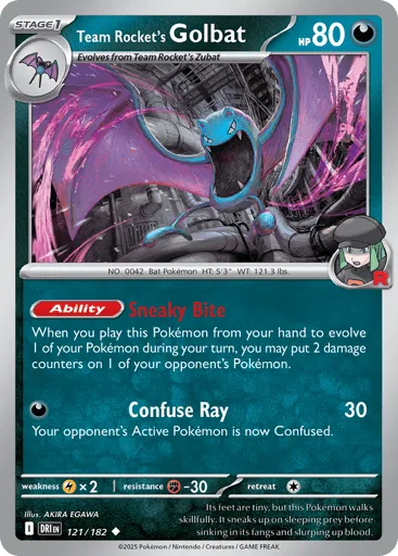 Team Rocket's Golbat 121/182 Destined Rivals