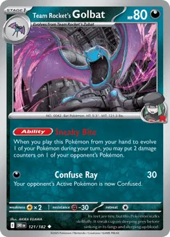 Team Rocket's Golbat 121/182 Destined Rivals