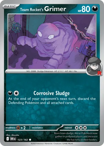 Team Rocket's Grimer 123/182 Destined Rivals