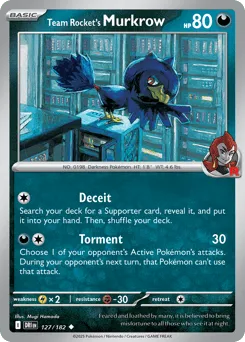 Team Rocket's Murkrow 127/182 Destined Rivals