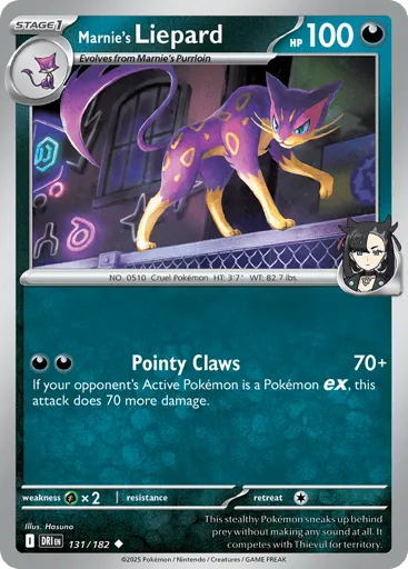Marnie's Liepard 131/182 Destined Rivals