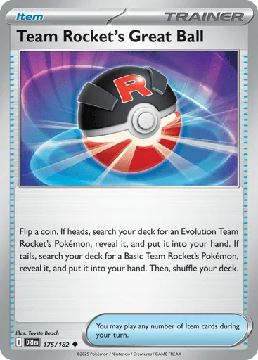 Team Rocket's Great Ball 175/182 Destined Rivals