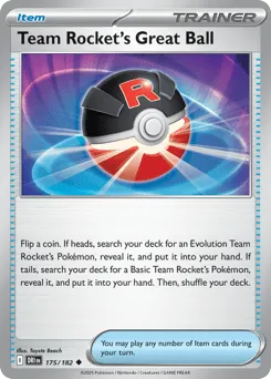 Team Rocket's Great Ball 175/182 Destined Rivals