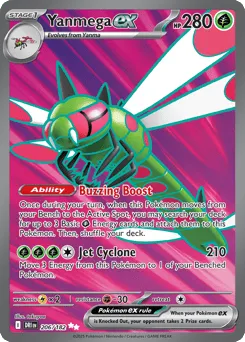 Yanmega ex 206/182 Destined Rivals