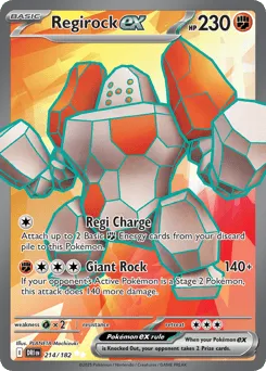 Regirock ex 214/182 Destined Rivals