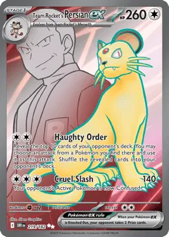 Team Rocket's Persian ex 219/182 Destined Rivals