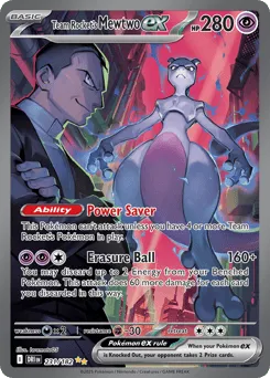 Team Rocket's Mewtwo ex 231/182 Destined Rivals