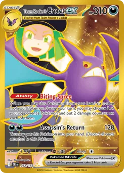 Team Rocket's Crobat ex 242/182 Destined Rivals