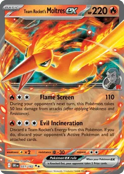 Team Rocket's Moltres ex 031/182 Destined Rivals