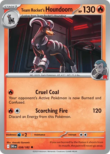 Team Rocket's Houndoom 038/182 Destined Rivals