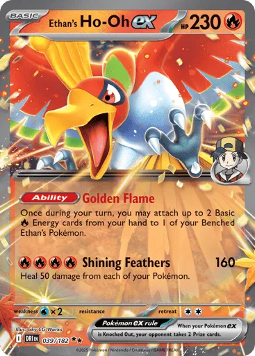 Ethan's Ho-Oh ex 039/182 Destined Rivals