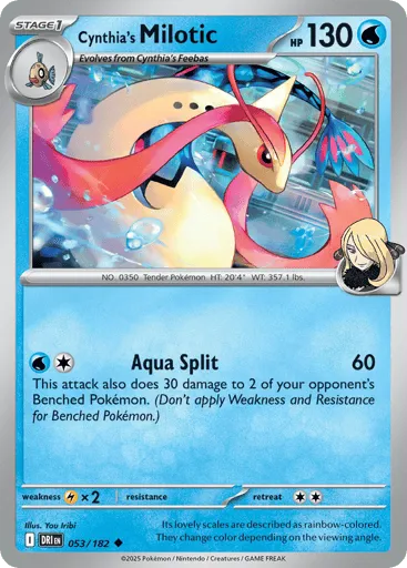 Cynthia's Milotic 053/182 Destined Rivals