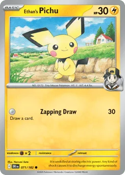 Ethan's Pichu 071/182 Destined Rivals