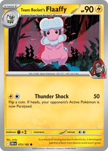 Team Rocket's Flaaffy 073/182 Destined Rivals
